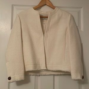 Womens Aritzia Babaton white cream jacket